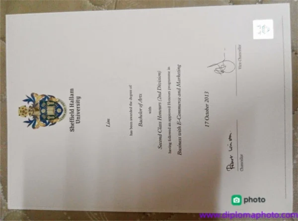 英国谢菲尔德大学毕业证书The University of Sheffield照片