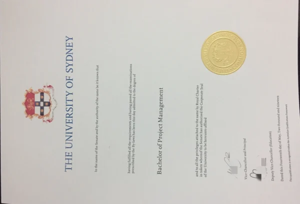 澳洲悉尼大学毕业证书The University of Sydney照片