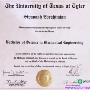 美国德克萨斯大学泰勒分校毕业证书The University of Texas at Tyler照片