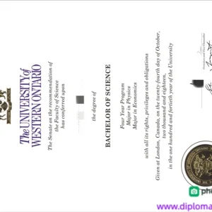 加拿大西安大略大学毕业证书The University of Western Ontario照片