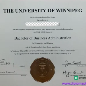 加拿大温尼伯大学毕业证书The University of Winnipeg照片