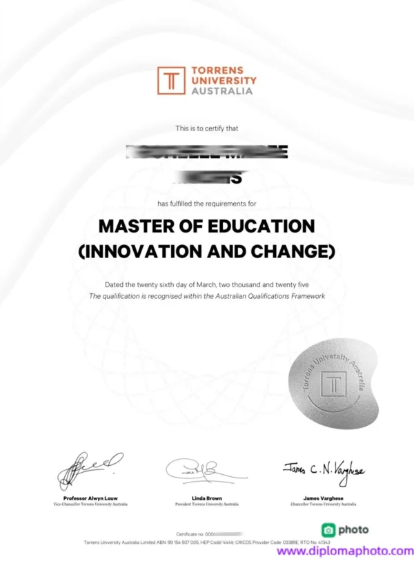 澳洲托伦斯大学毕业证书Torrens University Australia照片