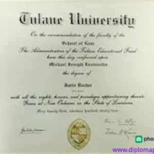 美国杜兰大学毕业证书Tulane University照片