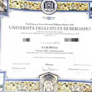 意大利贝加莫大学毕业证书Università degli Studi di BERGAMO照片