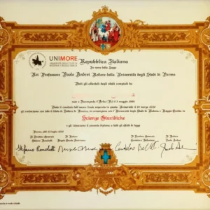 意大利帕尔马大学毕业证书Università degli Studi di PARMA照片
