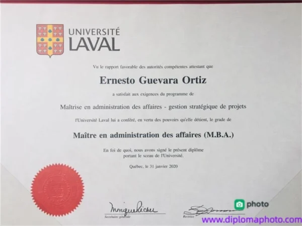 加拿大拉瓦尔大学毕业证书Université Laval照片