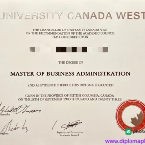 加拿大加西大学毕业证书University Canada West照片