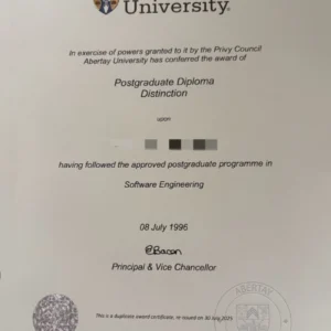 英国邓迪阿伯泰大学毕业证书University of Abertay Dundee照片