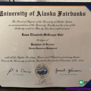 美国阿拉斯加大学费尔班克斯分校毕业证书University of Alaska Fairbanks照片