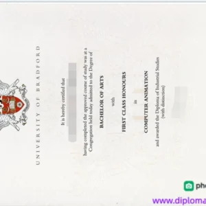 英国布拉德福德大学毕业证书University of Bradford照片