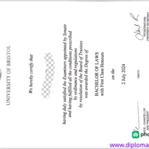 英国布里斯托大学毕业证书University of Bristol照片