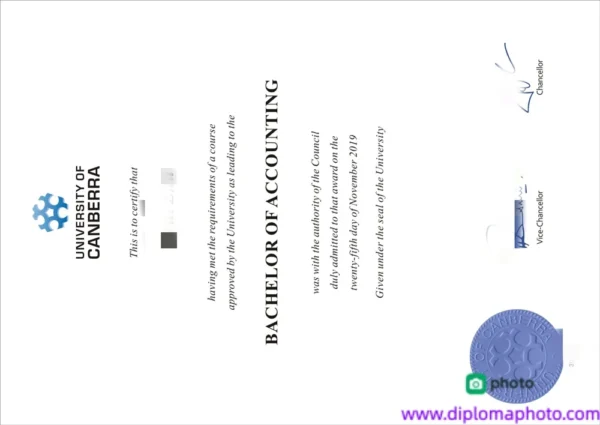 澳洲堪培拉大学毕业证书University of Canberra照片