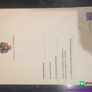 英国奇切斯特大学毕业证书University of Chichester照片