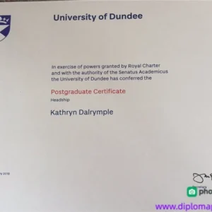英国邓迪大学毕业证书University of Dundee照片