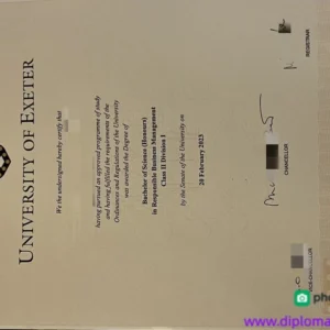 英国埃克塞特大学毕业证书University of Exeter照片