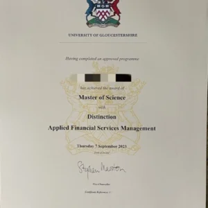 英国格洛斯特郡大学毕业证书University of Gloucestershire照片