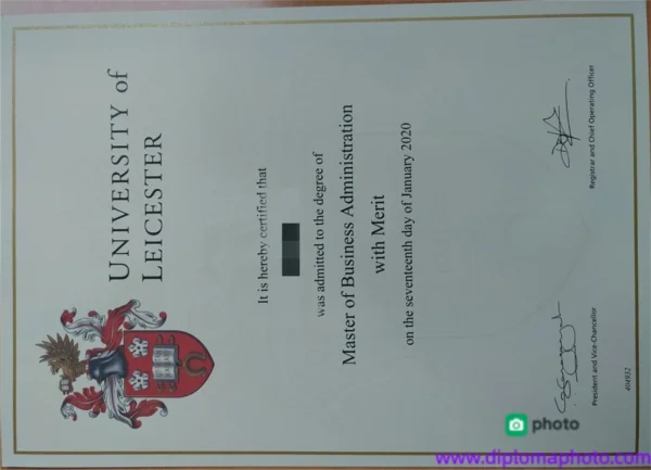 英国莱斯特大学毕业证书University of Leicester照片