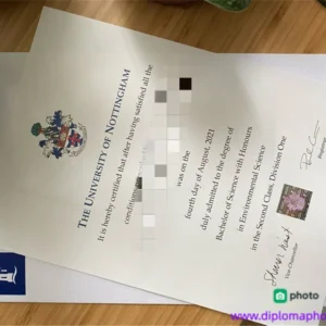 英国诺丁汉大学毕业证书University of Nottingham照片