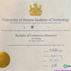 加拿大安省理工大学毕业证书University of Ontario Institute of Technology照片