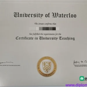 加拿大滑铁卢大学毕业证书University of Waterloo照片
