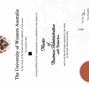 澳洲西澳大学毕业证书University of Western Australia照片