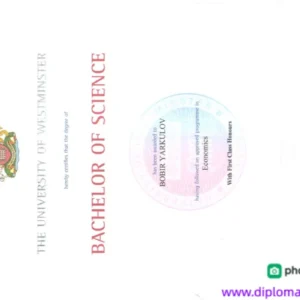 英国威斯敏斯特大学毕业证书University of Westminster照片