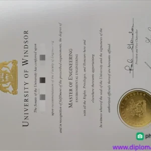 加拿大温莎大学毕业证书University of Windsor照片