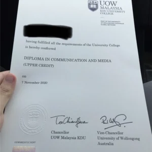 澳洲卧龙岗大学毕业证书University of Wollongong照片