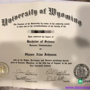 美国怀俄明大学毕业证书University of Wyoming照片