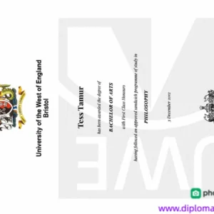 英国西英格兰大学毕业证书University of the West of England照片