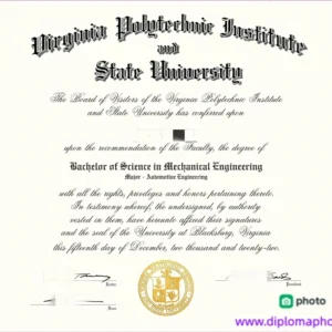 美国弗吉尼亚州立大学毕业证书Virginia State University照片