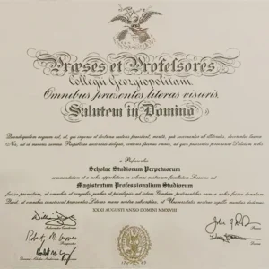 美国乔治敦大学毕业证书Georgetown University照片