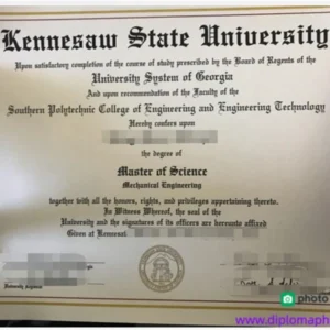 美国肯尼索州立大学毕业证书Kennesaw State University照片