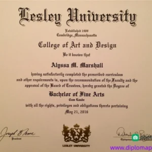 美国莱斯利大学毕业证书Lesley University照片