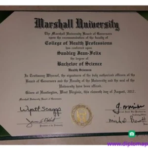 美国马歇尔大学毕业证书Marshall University照片