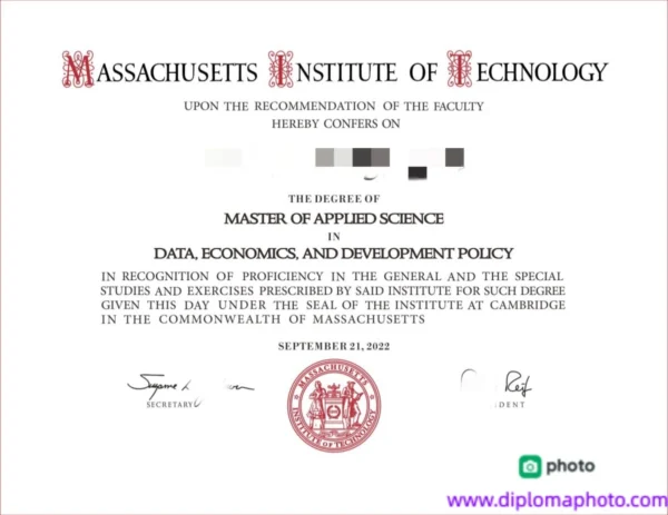 美国麻省理工学院毕业证书Massachusetts Institute of Technology照片