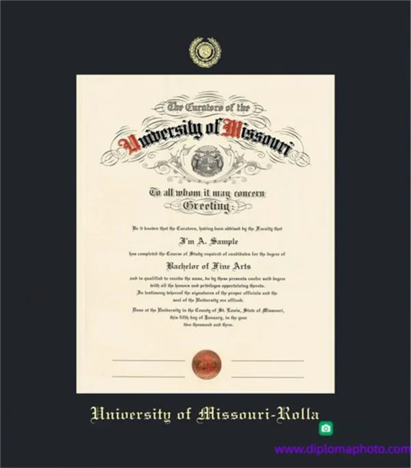 美国密苏里科技大学毕业证书Missouri University of Science and Technology照片