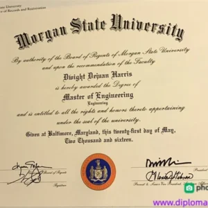 美国摩根州立大学毕业证书Morgan State University照片