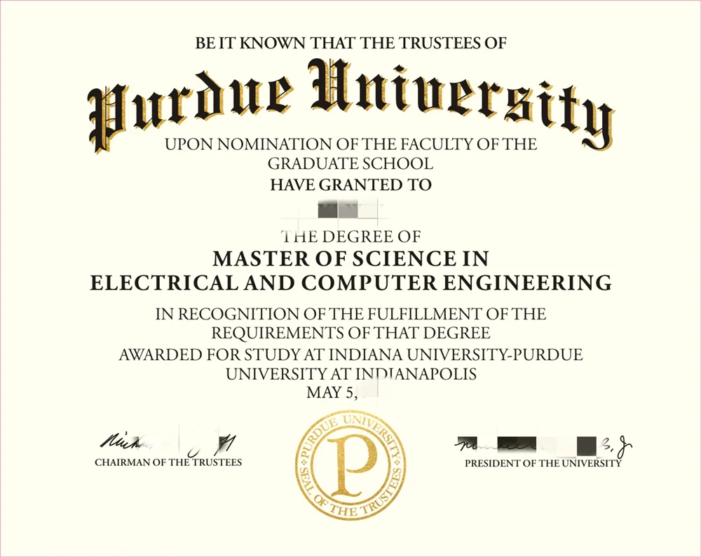 美国普渡大学毕业证书Purdue University照片