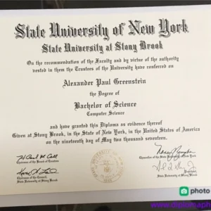 美国纽约州立大学宾汉姆顿分校毕业证书State University of New York at Binghamton照片