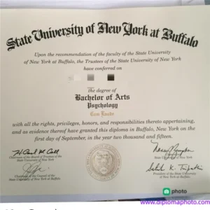 美国纽约州立大学布法罗分校毕业证书State University of New York at Buffalo照片