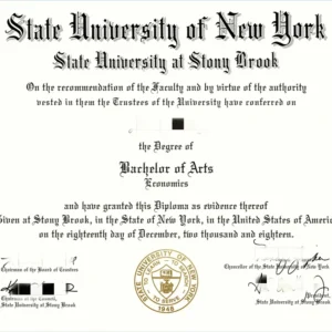 美国纽约州立大学石溪分校毕业证书State University of New York at Stony Brook照片