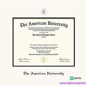 美国美利坚大学毕业证书The American University照片