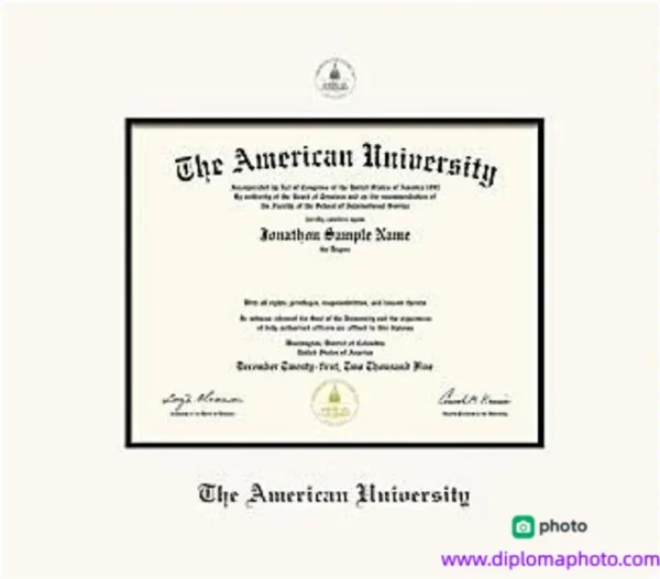 美国美利坚大学毕业证书The American University照片