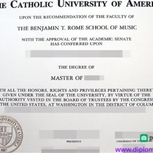 美国美国天主教大学毕业证书The Catholic University of America照片