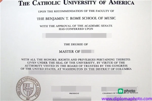 美国美国天主教大学毕业证书The Catholic University of America照片
