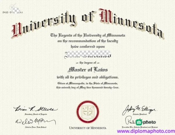 美国明尼苏达大学莫里斯分校毕业证书University of Minnesota, Morris照片