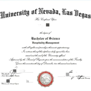 美国内华达大学拉斯维加斯分校毕业证书University of Nevada, Las Vegas照片