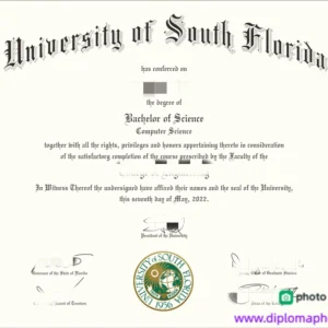 美国南佛罗里达大学毕业证书University of South Florida照片