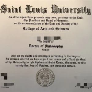 美国圣路易斯大学毕业证书Saint Louis University照片
